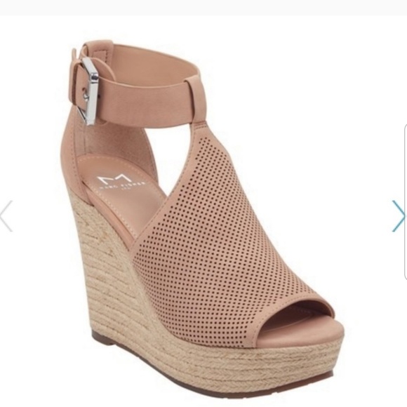 Marc Fisher | Shoes | Marc Fisher Alison Light Pink Wedge Heels Size 9 |  Poshmark